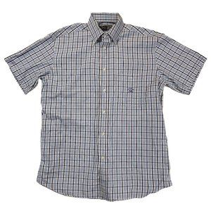 Paul & Shark Men's Yachting Button-Down Shirt Multicolor Blue Pocket 42/16.5